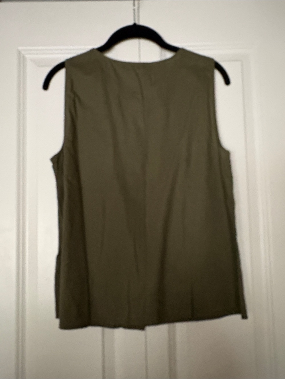 J. Crew Factory Linen-Blend Button-Front Shell - Picture 4 of 5